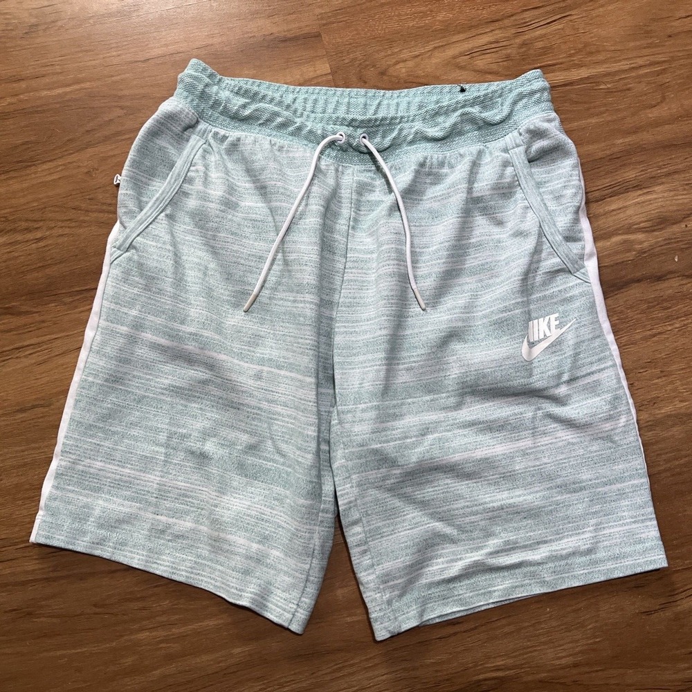 Nike NSW AV15 Shorts Knit Mint Green Men's Size S 885925-103 Nice
